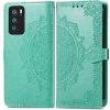 PROTEMIO 36882 ART Peňaženkový kryt Oppo Reno6 Pro 5G (Mediatek) ORNAMENT zelený