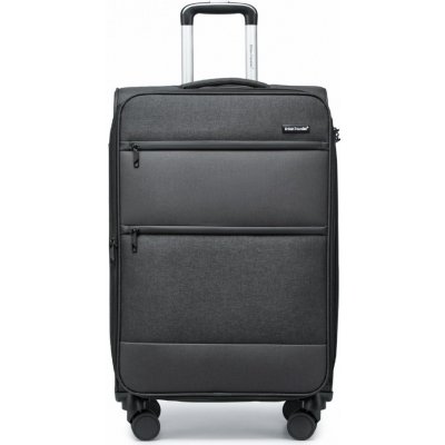 British Traveller Suitcase čierny 75L