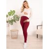 Formommy tehotenské oteplené legíny Burgundy