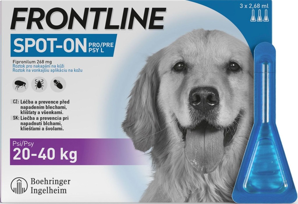 Frontline Spot-On Dog L 20-40 kg 3 x 2,68 ml