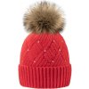Fashionweek Dámska zimná čiapka s perlami WOOL-PEARL Farba: Koral, Veľkosť: Universal