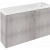 SAPHO LATUS X umývadlová skrinka s umývadlom 80x54,5x22cm, dub Mocca LT110-SET02