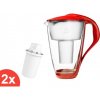 DAFI Crystal classic filtračná kanvica 2 l, červený mak + 2 ks filtra Dafi Classic