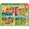 Puzzle Multi 4 Junior Sport Educa 20-40-60-80 dielov od 4 rokov