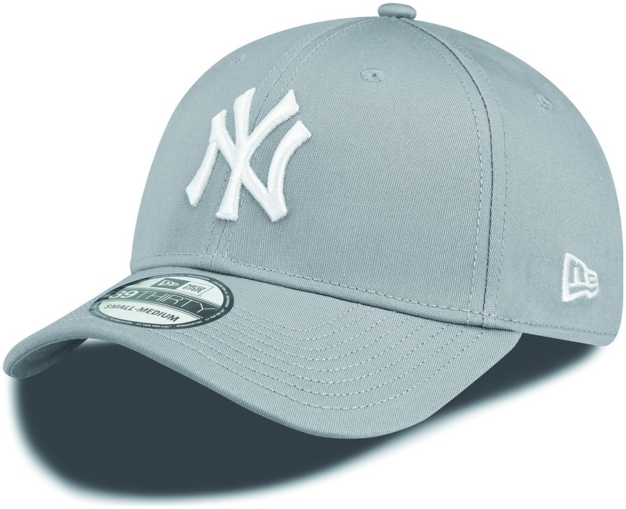 New Era 39THIRTY MLB LEAGUE BASIC NEW YORK YANKEES šedá 10298279