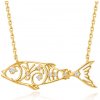Olivie Strieborný náhrdelník ZLATÁ RYBKA 9574 Ag 925; ≤3,6 g.