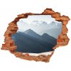 Nálepka fototapeta 3D na stenu Vrcholky hôr 90x70 cm