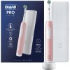 Elektrická zubná kefka Oral-B Pro 1 ružová, 3 režimy + puzdro