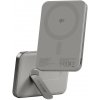 PanzerGlass Empower bezdrátová Qi2 powerbanka 5000 mAh, MagSafe, s otočným 360° stojánkem, šedá (EM34876)