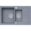 Alveus Rock granitový drez 78x48 cm sivá/grafitová/ónyxová 4217004