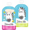 Zebra&Me plniteľné kapsičky pre deti na opakované použitie kuchár + zebra 2ks 150 ml