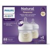 AVENT FĽAŠA Natural Response 125 ml priehľadná, cumlík pre podporu rytmu pitia (0m+) 2 ks