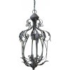 Chic Antique Šedý antik ručne vyrobený luster s listami Chillié - 31*52cm/E14/ 60W - Chic Antique