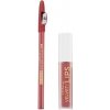 Eveline OH! My Velvet Lips Matt Lip Kit sada na pery pre matný efekt 13 Brownie Biscotti 4,5 ml