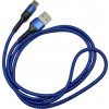 Microcig Rychlonabíjecí kabel USB-C 5A 1m Blue opletený