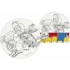 EFKO Vymaľuj si puzzle The Simpsons - kruh 9 dielikov