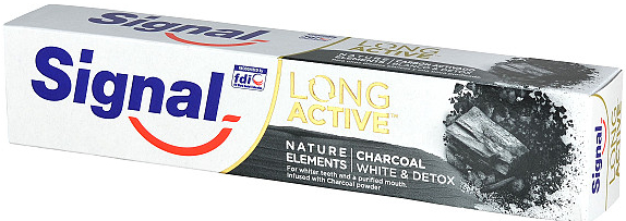 Signal Long Active Nature Elements Charcoal zubná pasta 75 ml od 0,79 € -  Heureka.sk