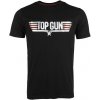 Mil-Tec TOP GUN tričko, krátky rukáv - ČIERNA (Originálne bavlnené tričko s logom TOP GUN s krátkym rukávom od Miltecu)