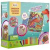 Teddies Kreatívna sada diamantové maľovanie Dinosaurus s nalepovacími diamantami