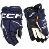 Hokejové rukavice CCM Tacks XF Navy/White Junior 12 palcov