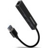 AXAGON HMA-GL3A, USB 3.2 Gen 1 hub, porty 3x USB-A + Gigabit Ethernet, kovový, kabel USB-A 20cm