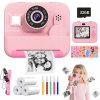 INSTANTNÝ FOTOAPARÁT S TLAČIARŇOU 1080P 16X DIGITÁLNY ZOOM SELFIE 32G RUŽOVÝ