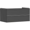 Hansgrohe Xelu Q Umývadlová skrinka, 50x98x55 cm, 2 zásuvky, matná sivá/chróm 54079000-HG