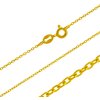Argento Pozlátená strieborná retiazka - vzor Rolo, hrúbka 0,8 mm 15347 | Dĺžka: 50 cm