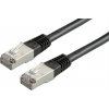 XtendLan PK_5FTP030 black patch, Cat5E, FTP, 3m, černý