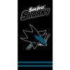 TipTrade Osuška NHL San Jose Sharks Black, 70 x 140 cm