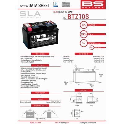 BS-Battery BTZ10S