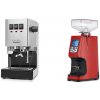 Gaggia New Classic E24 BC, stainless steel + Eureka Atom 60, ferrari red