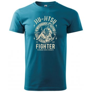 Jiu Jitsu Logo guľaté Klasické pánske tričko tmavý tyrkys