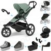 Set 10v1 Thule Urban Glide 3 Mist green s magnetickou sponou + madlo + vanička Black + pláštenky a moskytiéry Thule + Autosedačka Thule Maple Black s ISOFIX základňou Thule Alfi a adaptéry