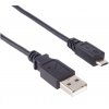 Kábel USB PREMIUMCORD 2.0 Prepojenie A-Micro B. 2 m (čierna)