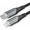 Dátový kábel Vention Lightning MFi USB-C Braided Cable (C94) 2m Gray Aluminum Alloy Type (TACHH)