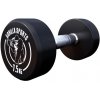 Gorilla Sports Jednoručná činka čierno/biela, 7,5 kg