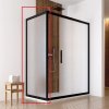 Hopa Forte BE.COLORS F1 bočná stena 75x200 cm,Fasciato bezpečnostné sklo,rám Champagne BBCO901496S01