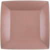 Santex Papierové taniere štvorcové - jednofarebné 18 x 18 cm Farba: Ružovo-zlatá