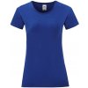 Blue Iconic women's t-shirt in combed cotton Fruit of the Loom modrá XL Fruit of the Loom 5904882130846