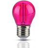 V-TAC LED žiarovka E27 G45 2W ružová filament