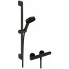 Hansgrohe Pulsify Select S - Sprchový set s termostatom, 3 prúdy, EcoSmart, matná čierna - 24272670