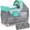 Cestovná postieľka Lionelo Sven Plus Turquoise / Grey (5902581650603)