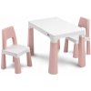 Toyz Detský set stolček s 2 kresielkami MONTI pink