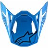 ALPINESTARS šilt pre prilby SUPERTECH S-M8 RADIUM, ALPINESTARS (modrá lesklá)