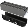 AlcaPlast AVZ101S-R323R - Vonkajší žľab štrbinový so symetrickým revíznym nástavcom 100 mm, nerez