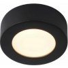 LUCIDE 28116/11/30 BRICE stropné stmievateľné kúpeľňové LED svietidlo 8W Ø11.5cm IP44 čierna