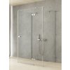 New Trendy Reflexa sprchovací kút 110x100 cm štvorcová chromová lesklé/priehľadné sklo EXK-5230