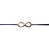 Šnúrkový minimalistický Glosery náramok Nekonečno ∞, chirurgická oceľ, šnúrka 0,8mm Obvod zápästia: iné - uveďte do poznámky (ako zadávate os.údaje), Šnúrka: oranžová, Prvky: čierne