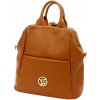 Gregorio 1733 taliansky hnedý dámsky kožený ruksak, kabelka 34 x 32 x 17 cm